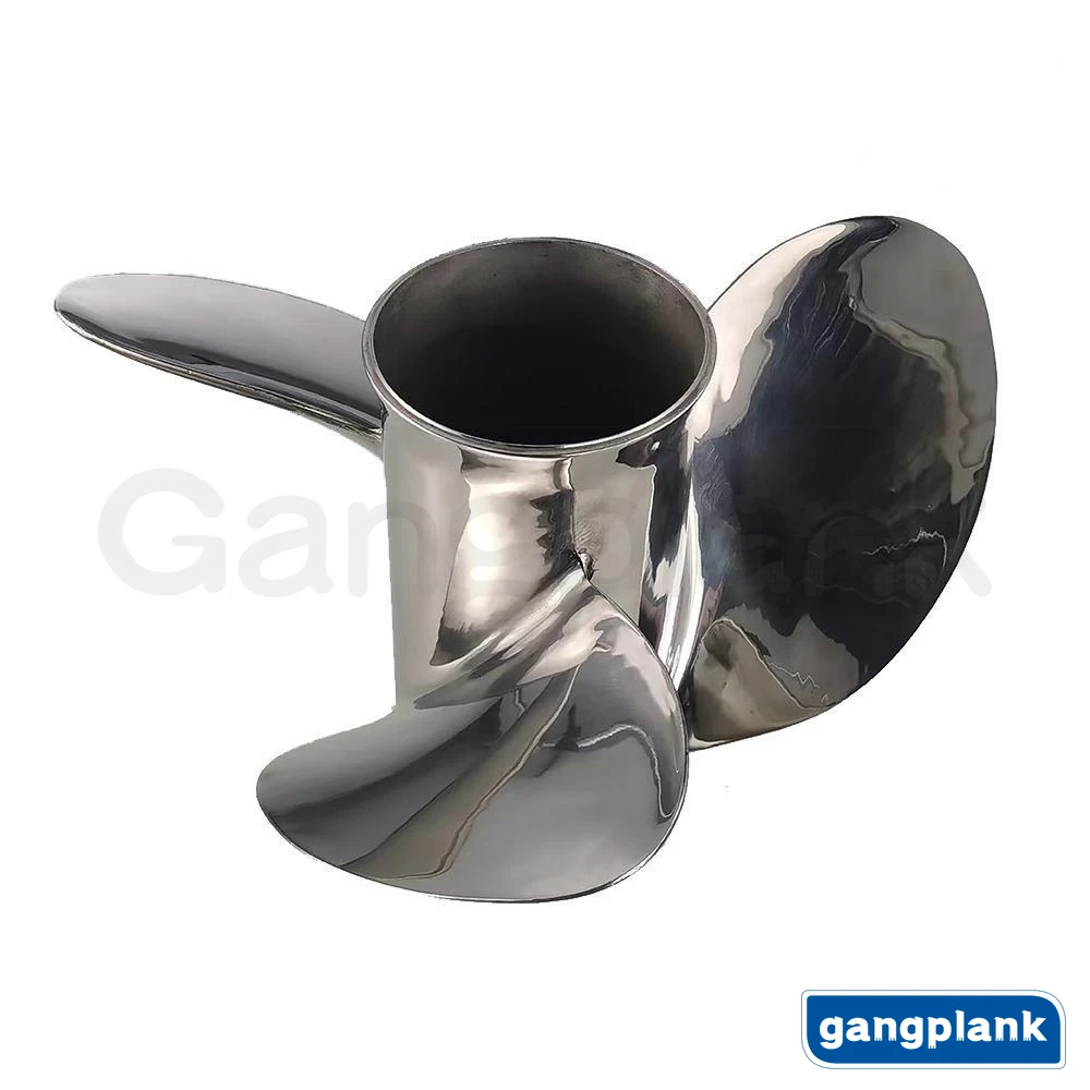 Outboard Motor Propeller Stainless - 16X17 Propeller for Yamaha Stainless Steel