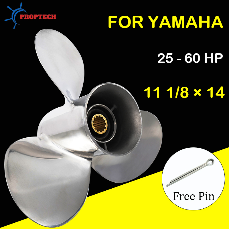 Outboard Motor Propeller Stainless - Boat Propeller 11 1/8x14 For Yamaha