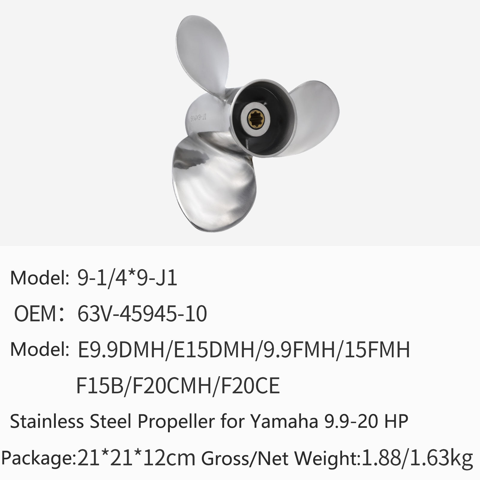 Outboard Motor Propeller Stainless - Outboard Motor Stainless Steel Propeller for