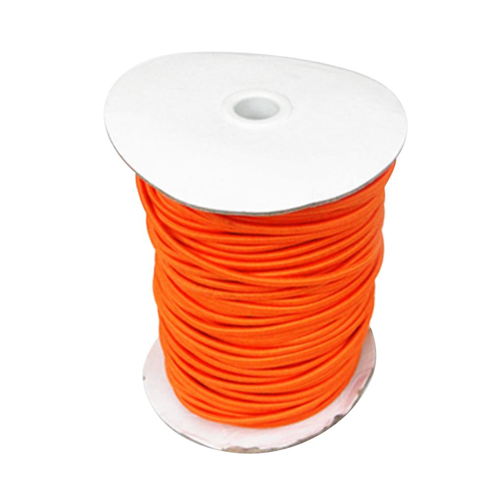 Boat Trailer Winch Strap - Elastic Bungee Cord Orange 4mm Rubber