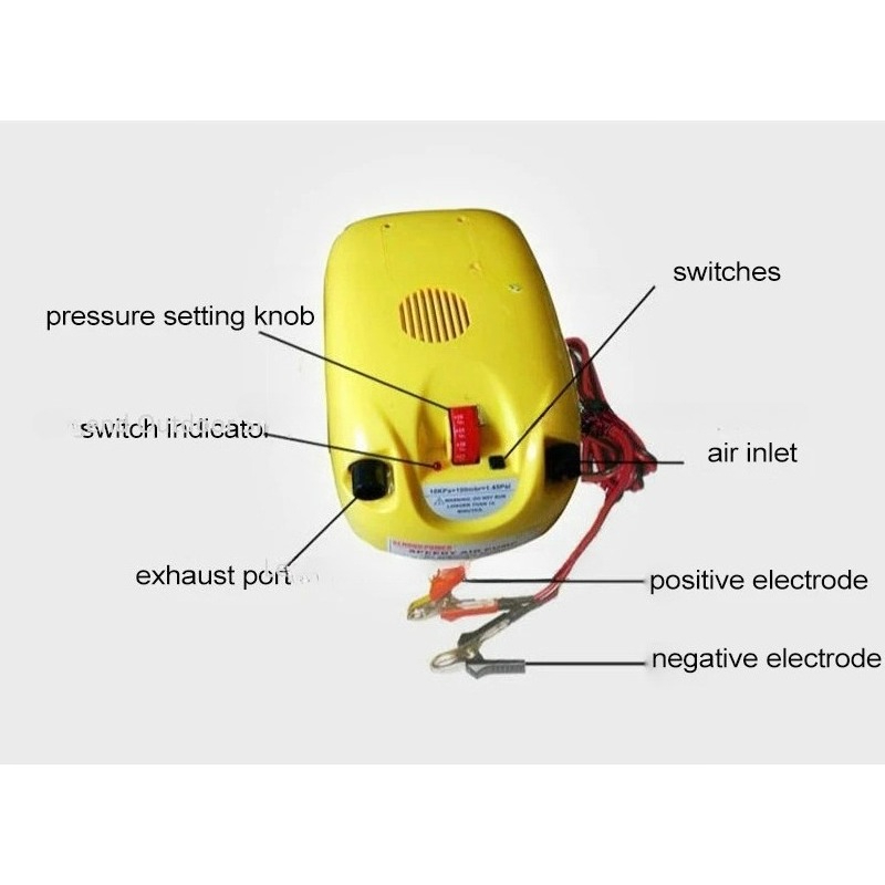 Electrical High Pressure DC12V - огляд і ціна Inflatable Boat Electric Pump