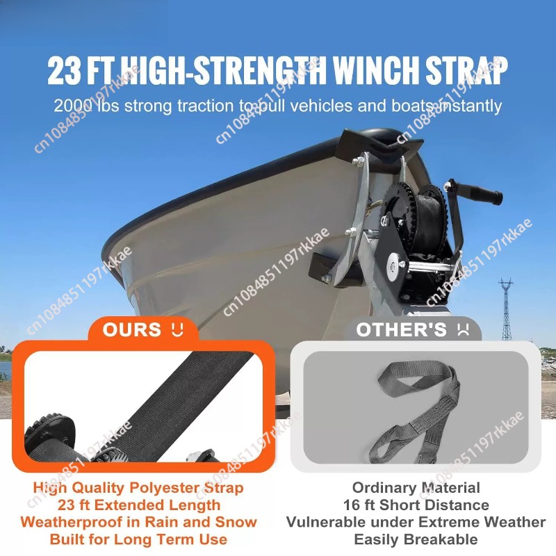 Hand Winch 2500 lbs Pulling Ca - огляд і ціна Boat Trailer Winch Strap