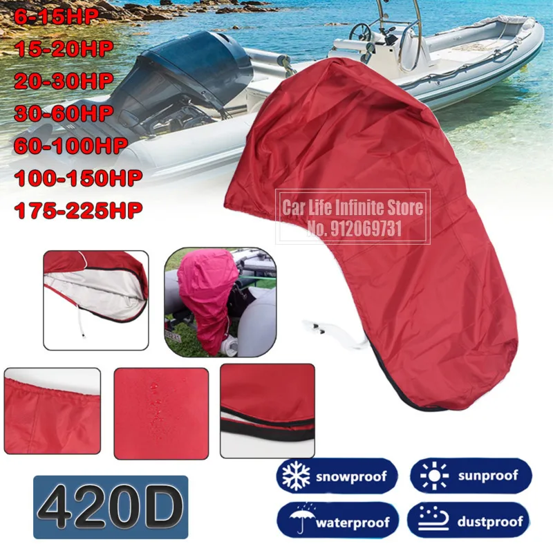 420D 6-225HP Boat Outboard Ful - огляд і ціна Outboard Motor Cover Waterproof