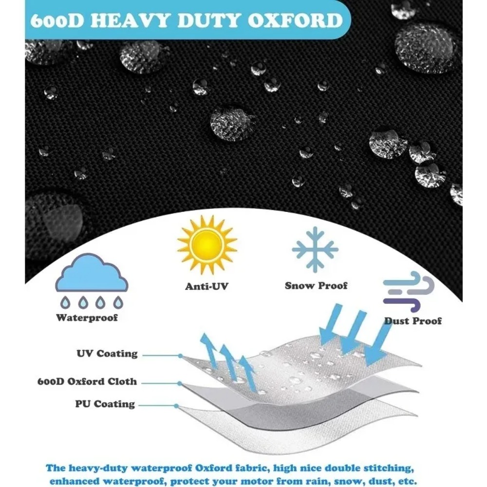 Waterproof Protector Dustproof - огляд і ціна Outboard Motor Cover Waterproof