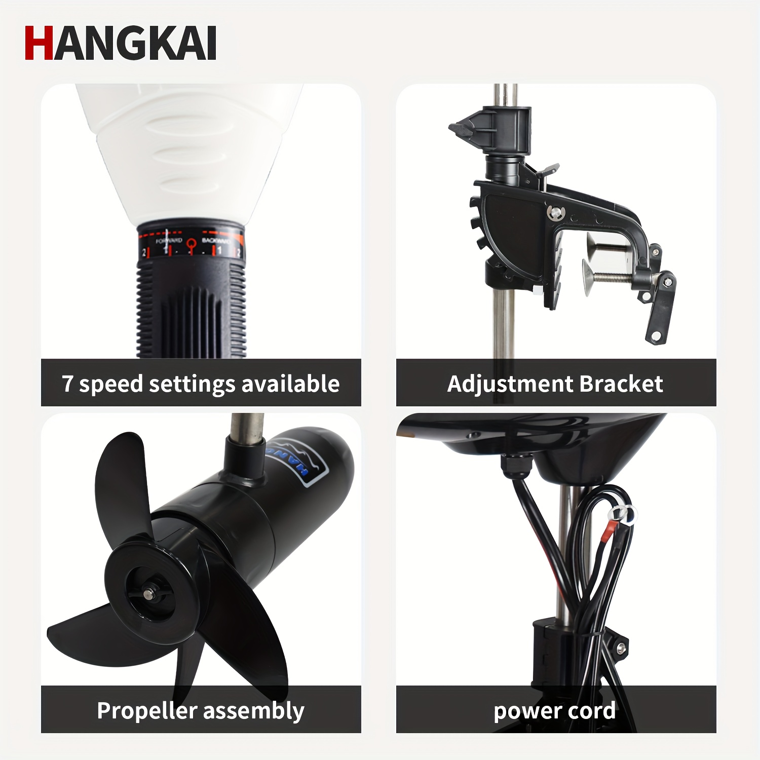 KOETSU HANGKAI 55/65 LBS Thrus - огляд і ціна Electric Outboard Motor 3Hp