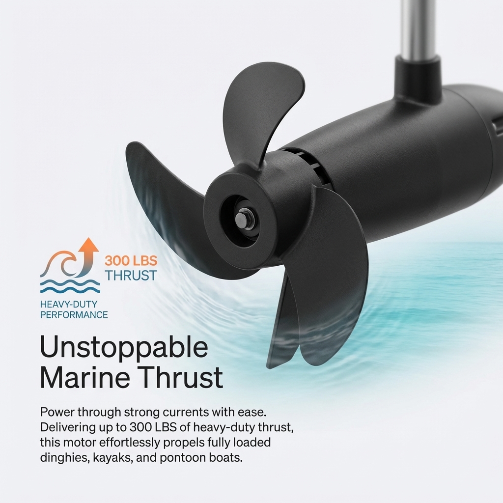 Brushless Trolling Motor 24V 4 - огляд і ціна Electric Outboard Motor 3Hp