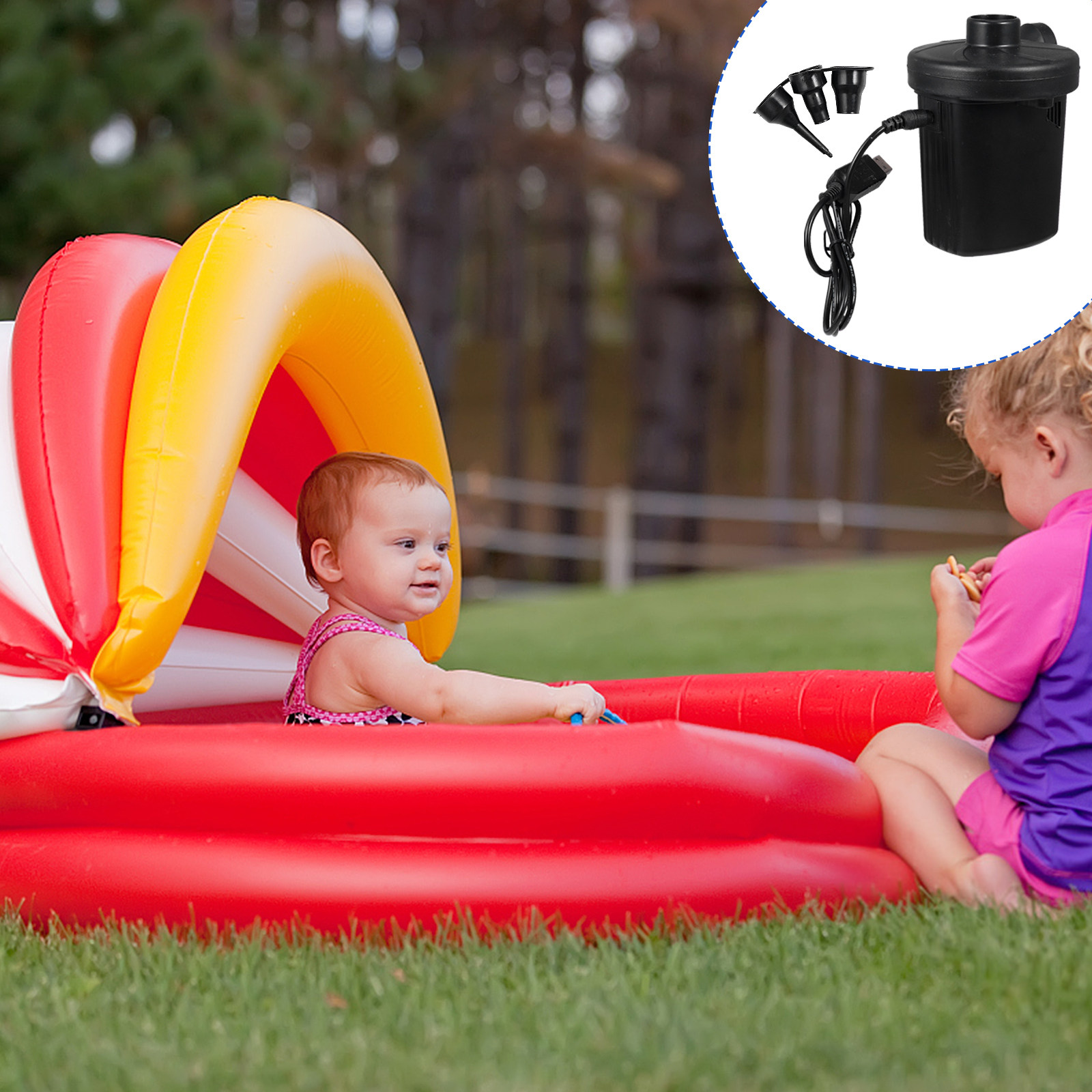 Rechargeable USB Electric Air  - огляд і ціна Inflatable Boat Electric Pump