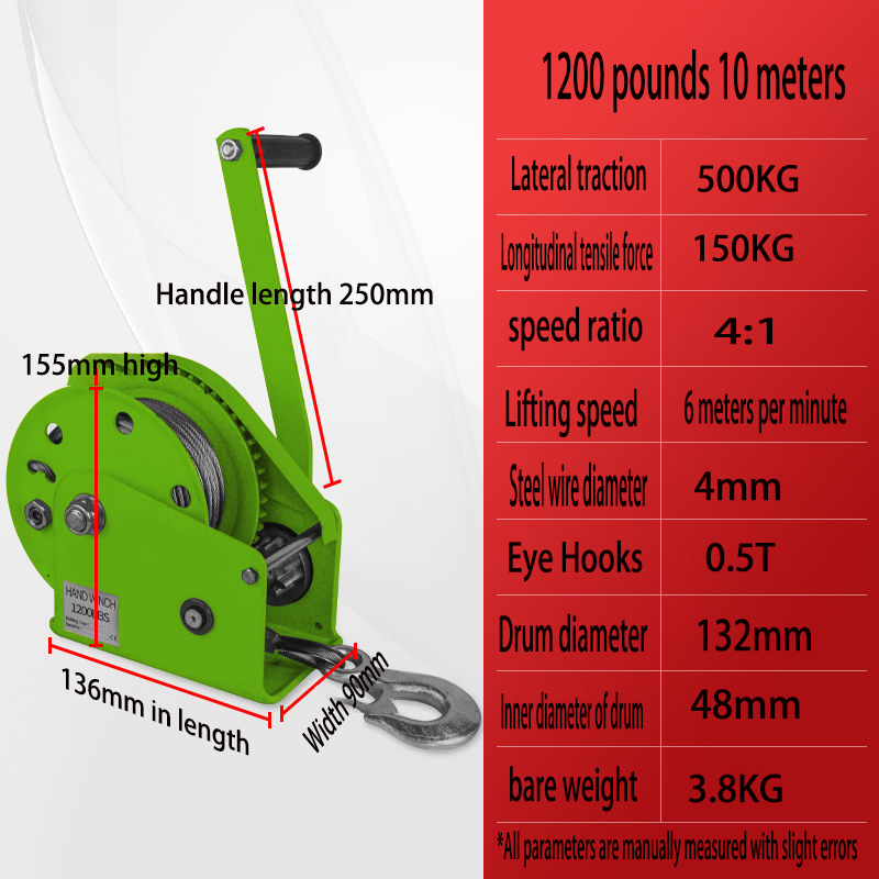 Manual Winch Bidirectional Sel - огляд і ціна Boat Trailer Winch Strap