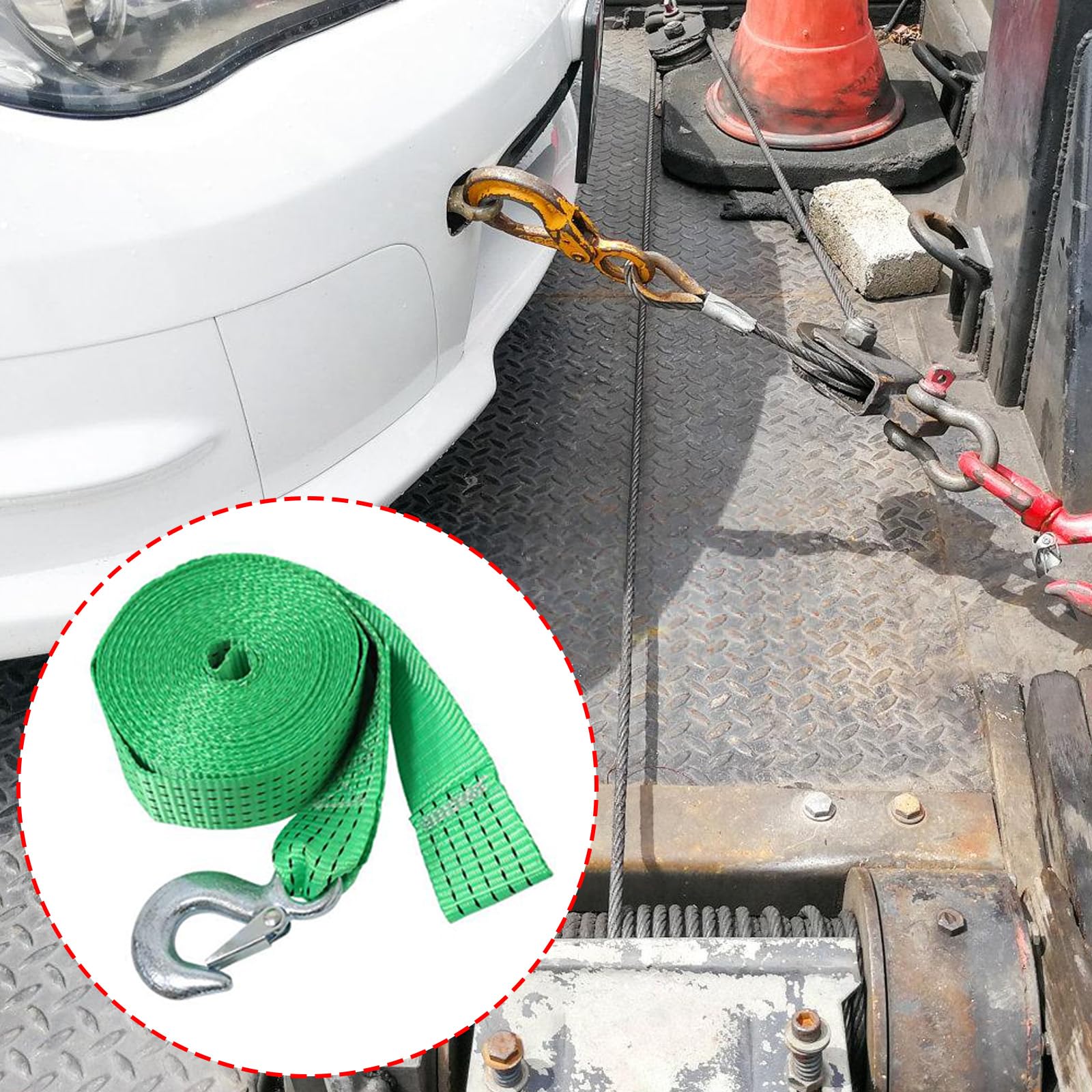 1PC Winch Strap with Hook for  - огляд і ціна Boat Trailer Winch Strap