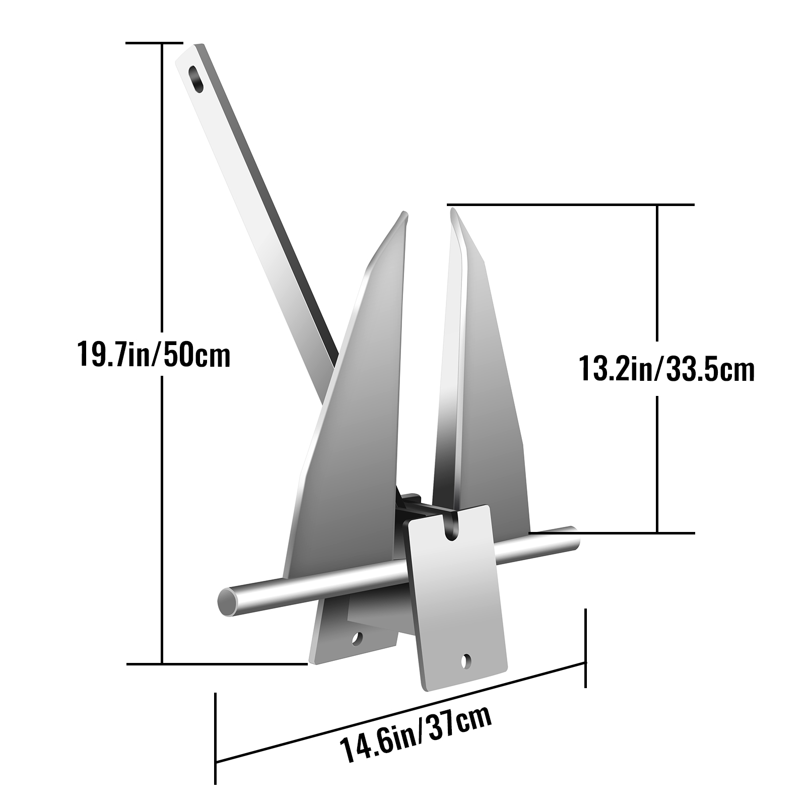 13Lb Heavy Duty Galvanized Ste - огляд і ціна Boat Anchor Kit Galvanized