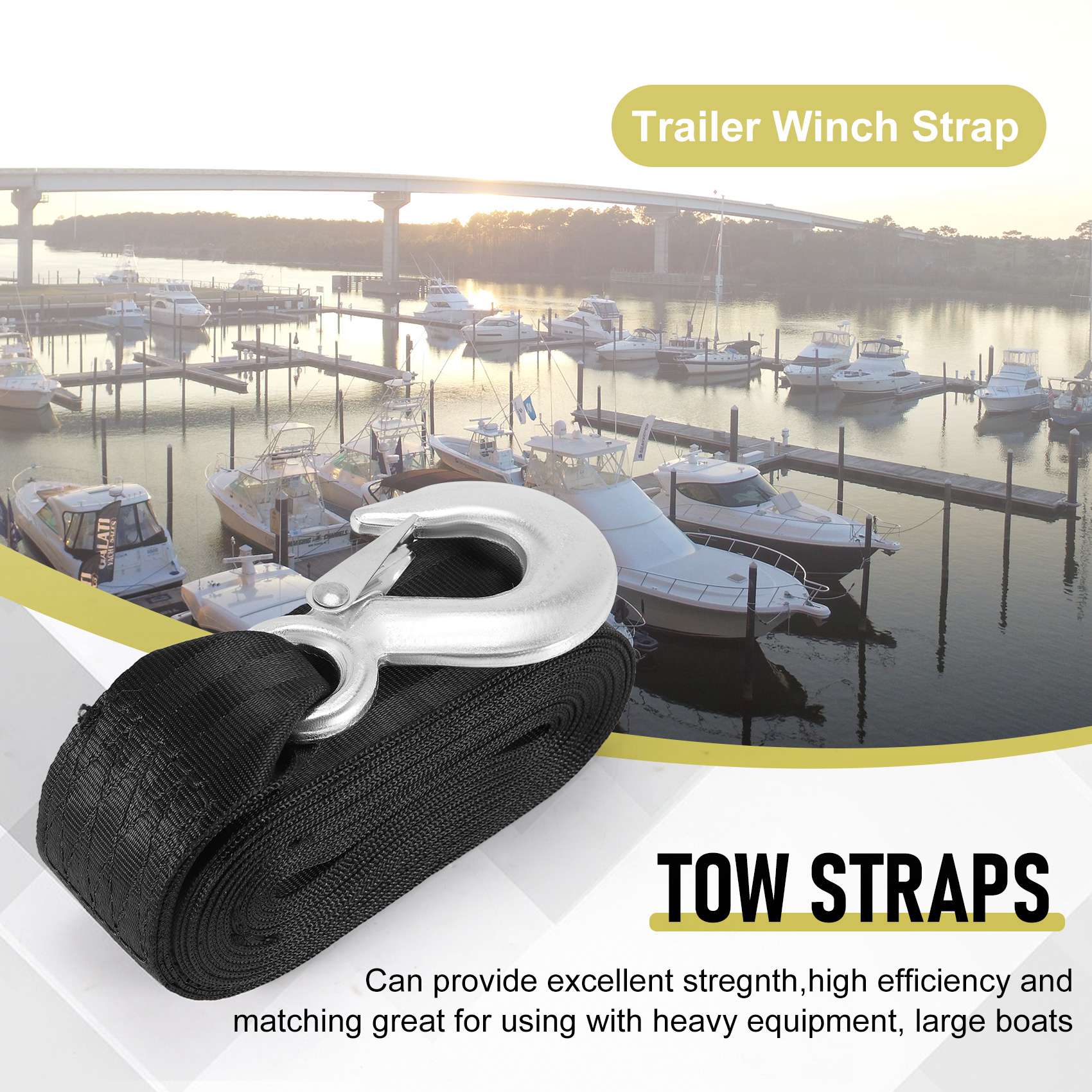 A01K-Boat Trailer Winch Strap  - огляд і ціна Boat Trailer Winch Strap