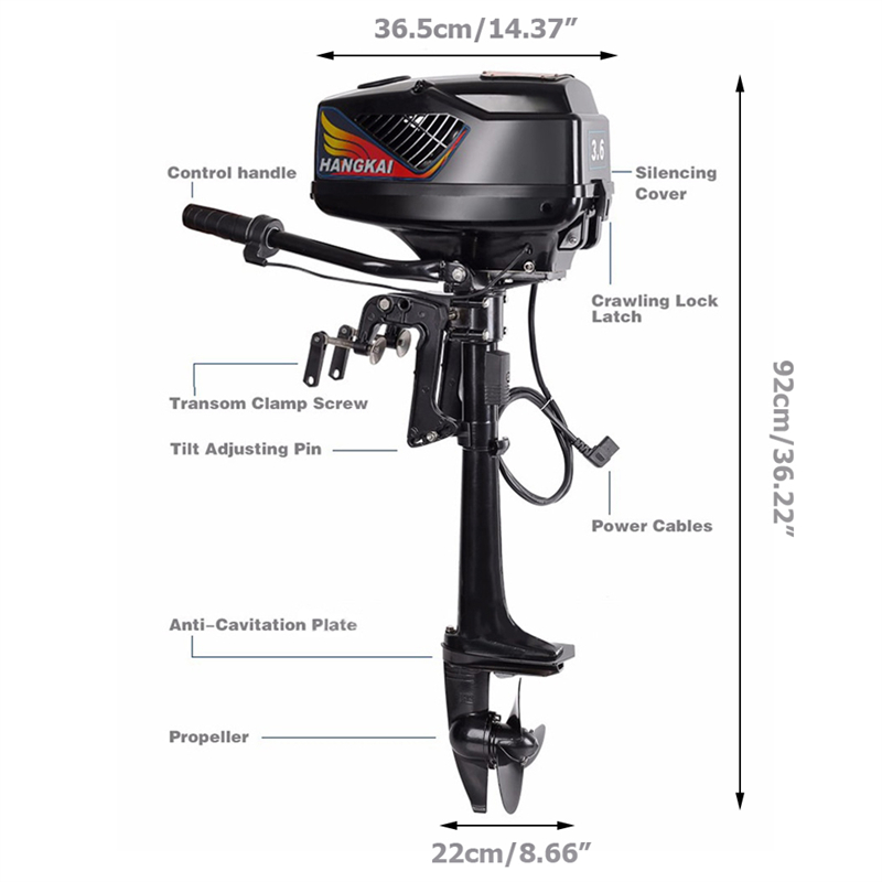Outboard Electric Engine 48V 4 - огляд і ціна Electric Outboard Motor 3Hp
